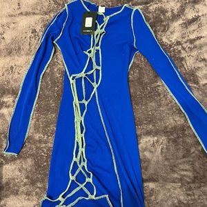 Sexy Knit Cut Out Mini Dress